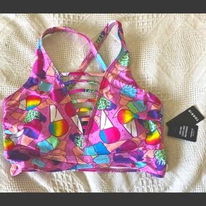 Pink-Purple Ice Cream Bikini Top | Torrid Swim